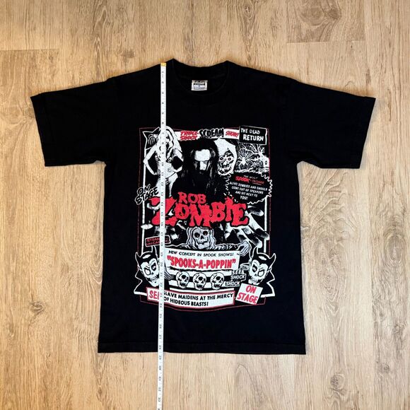 Rob Zombie Spooks-A-Poppin Horror Tee Black M Comic Style Design - Picture 5 of 5